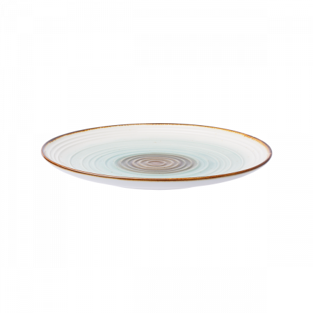 Teller flach Gaya Coupe Spiral Rustico 23 cm