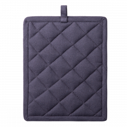 Topflappen 19 x 24 cm Stahlgrau - Basic Ambiente