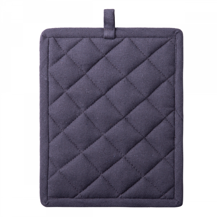 Topflappen 19 x 24 cm Stahlgrau - Basic Ambiente