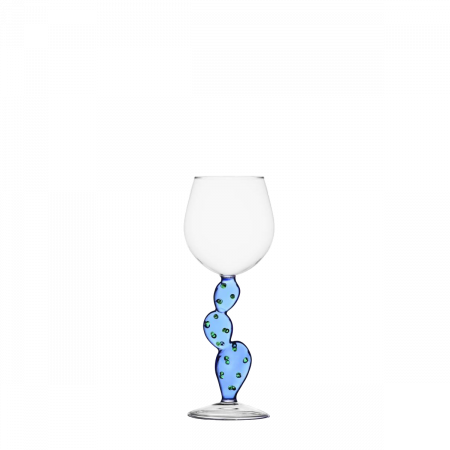 Stielglas Kaktus hellblau 320 ml - Ichendorf