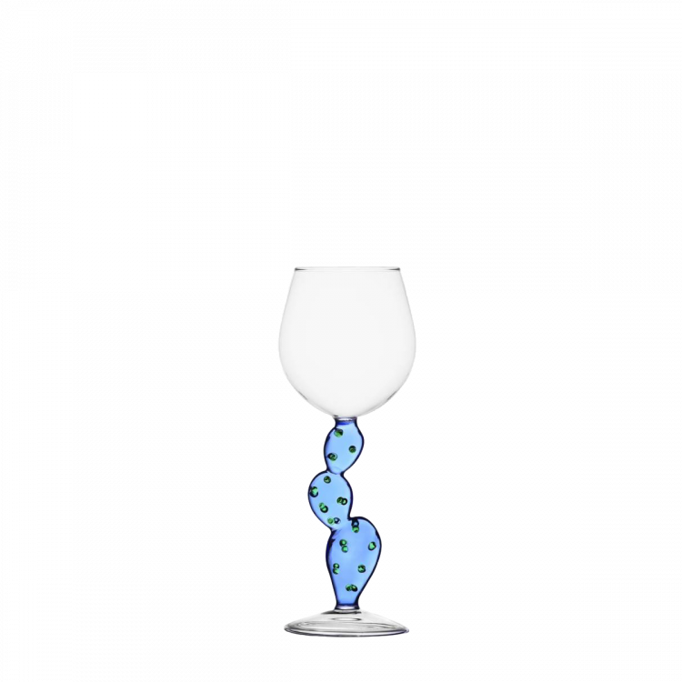 Stielglas Kaktus hellblau 320 ml - Ichendorf