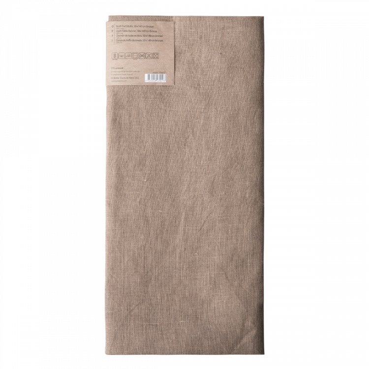 Stoff-Tischläufer 50 x 140 cm Bronze - Gaya Ambiente