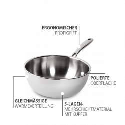 Pfanne Orion Professional ø24 cm Platinum Lunasol