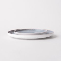 Teller flach U-Coupe 280 mm - Gaya Atelier Glacial Ice