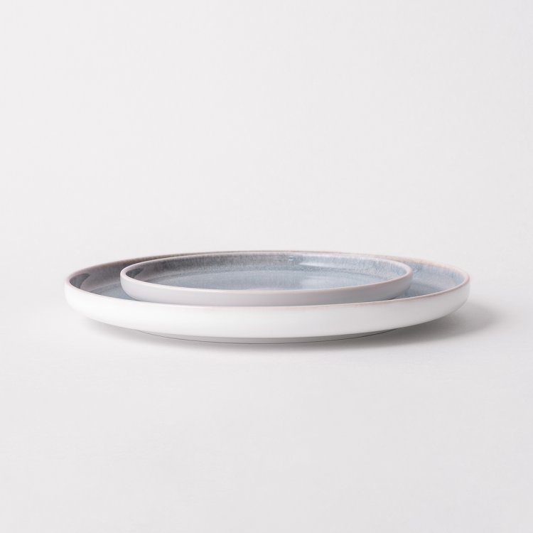 Teller flach U-Coupe 280 mm - Gaya Atelier Glacial Ice