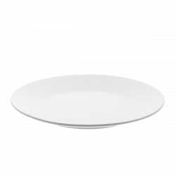 Teller flach weiss 25 cm – Flow