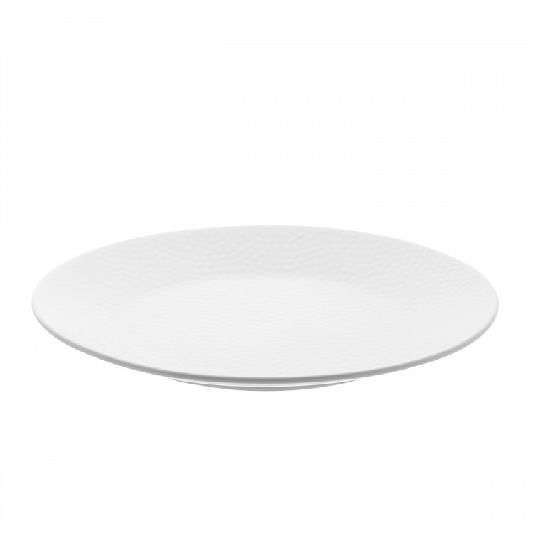 Teller flach weiss 25 cm – Flow