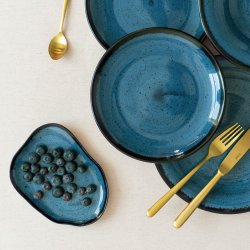 Teller flach Cloud 17 cm blue - Hotel Inn Chic color