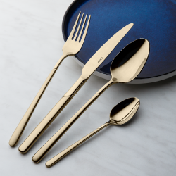 Besteckset 16-tlg. - Kyoto PVD Champagne teilsatiniert
