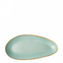 Platte oval 36 cm - Gaya Sand türkis Lunasol