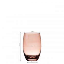 Tumbler Barrel 460 ml burgund Set 6-tlg. Optima Glas Lunasol color