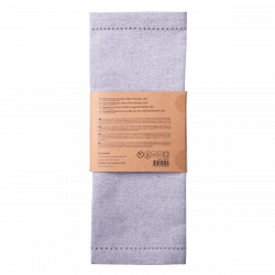 Stoff-Tischset 32 x 48 cm Silber-Melange, 2 Stk. - Basic Ambiente
