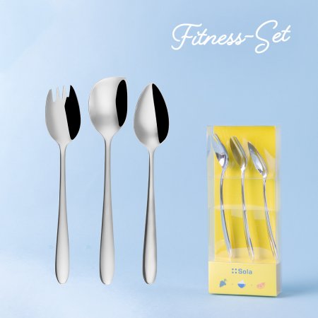 Fitness-Set 3-tlg. – Alpha poliert