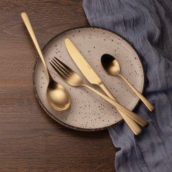 Besteckset 16-tlg. - Salamanca PVD Champagne ganz matt