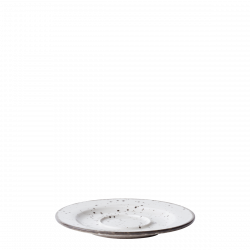 Mokka Untertasse 12 cm - Gaya Atelier light grey speckled