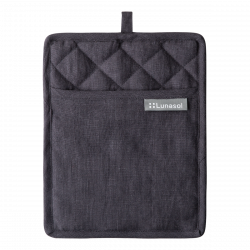 Topflappen 19 x 24 cm Anthrazit - Gaya Ambiente