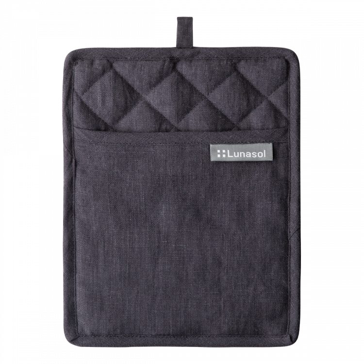 Topflappen 19 x 24 cm Anthrazit - Gaya Ambiente