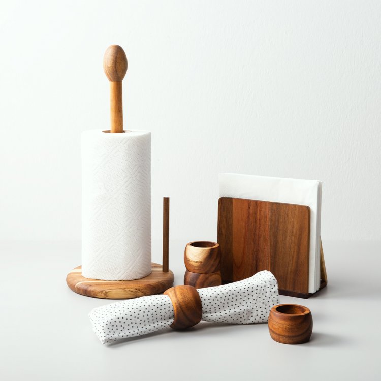 Serviettenring 4-tlg. Akazie ø 5.7 cm - FLOW Wooden