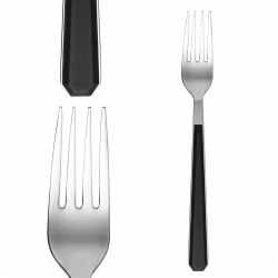 Besteckset 24 tlg. - Woodstock schwarz CNS