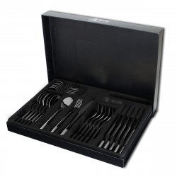 Besteckset 24 tlg. - Luxus schwarz