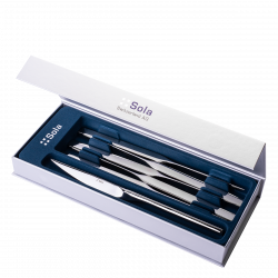 Steakmesser Twist Set 6-tlg. in silber Magnetbox Beta poliert