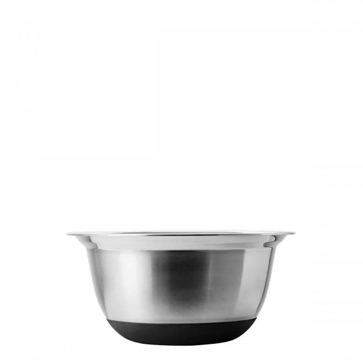 Rührschüssel-Set CNS 8-tlg. mit Kunststoffdeckel und rutschfestem Silikon-Boden Basic Kitchen
