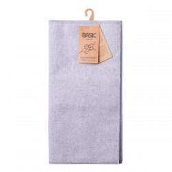 Hellgraues Baumwoll-Etui zur Aufbewahrung von Besteck 52 x 26 cm - Basic Ambiente