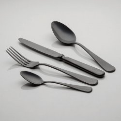 Besteck set 24 tlg. - Baguette Vintage Schwarz