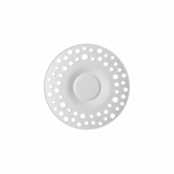 Mocca-Untere 12.5 cm FLOW Perforated weiss