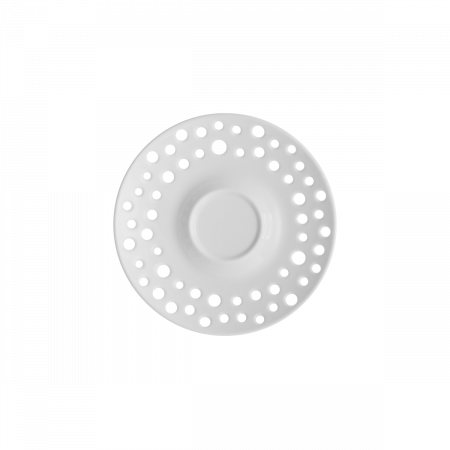 Mocca-Untere 12.5 cm FLOW Perforated weiss