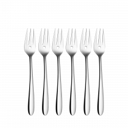 Kuchengabel-Set mit Herz 6 tlg. - Love Cutlery