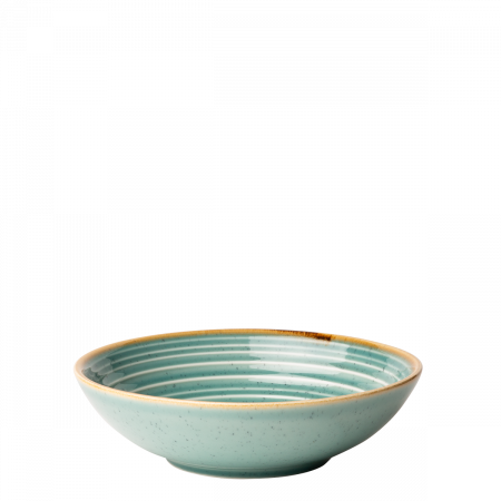 Teller tief 19,5 cm Spiral - Gaya Sand türkis Lunasol