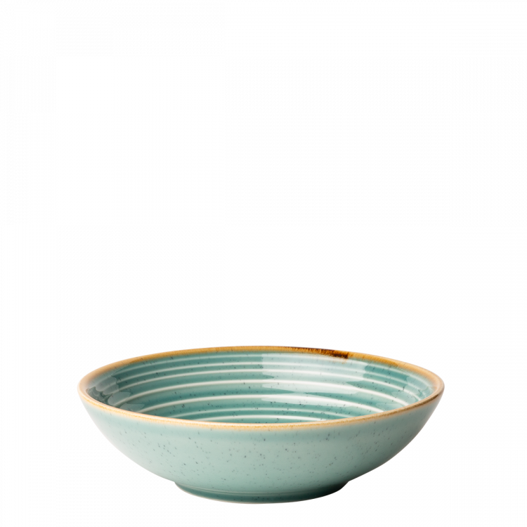 Teller tief 19,5 cm Spiral - Gaya Sand türkis Lunasol