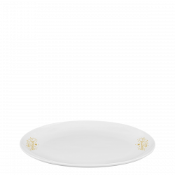 Ovaler Servierteller 26 cm - Premium Platinum Line Merry Christmas