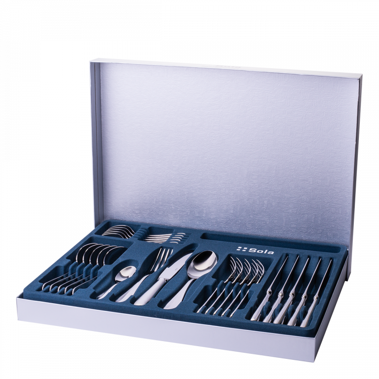 Besteckset 24 tlg. Baguette Original – Tafelmesser mit langer Klinge