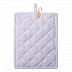 Topflappen 19 x 24 cm Silber-Melange - Basic Ambiente
