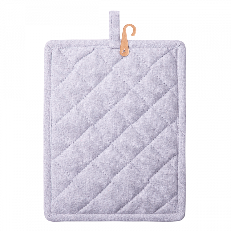 Topflappen 19 x 24 cm Silber-Melange - Basic Ambiente