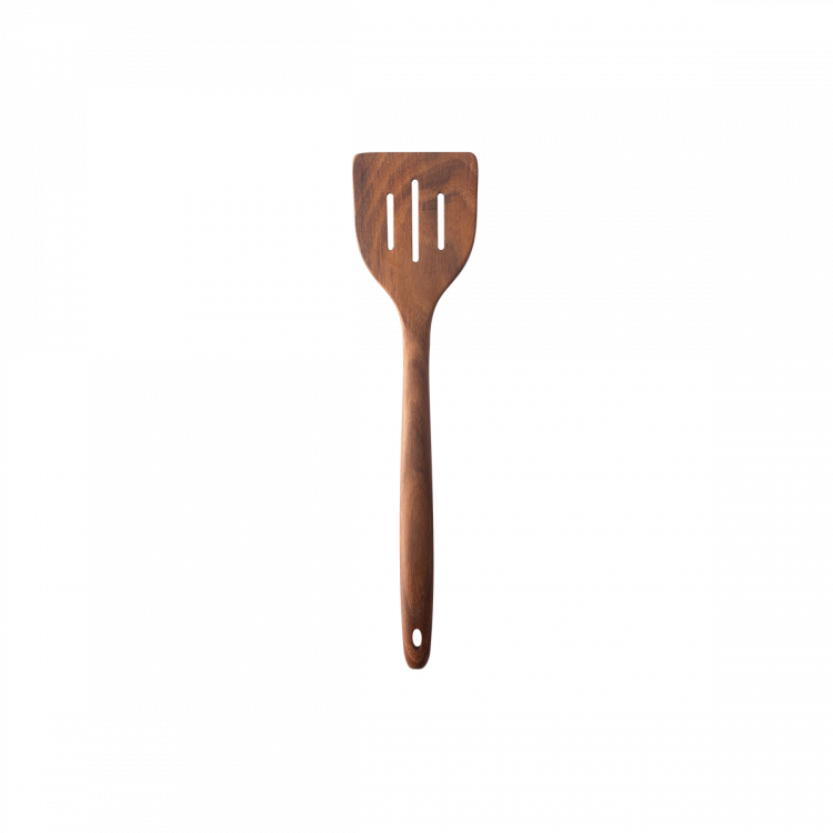 Wender / Spachtel mit Schlitzen Teak 30.5 cm - GAYA Wooden