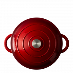 Gusseisentopf emailliert rot ø 28 cm Jupiter Lunasol