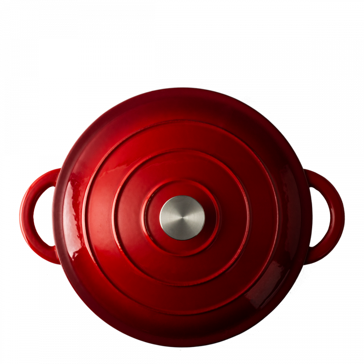 Gusseisentopf emailliert rot ø 28 cm Jupiter Lunasol