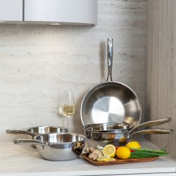 Pfanne Orion Professional ø24 cm Platinum Lunasol