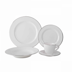 Porzellan Set 20-tlg.  - Premium Platinum Line mit Platin-Rand