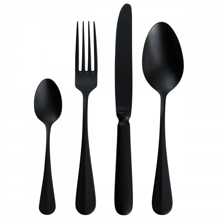 Besteck set 24 tlg. - Baguette Vintage Schwarz