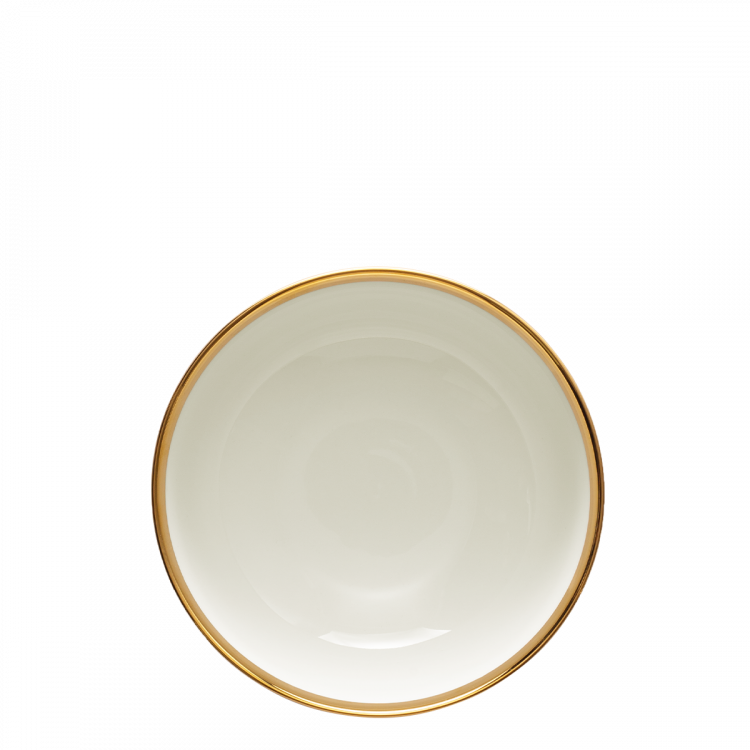 Bowl 16 cm Set 4-tlg. - FLOW Lunasol mit Gold-Rand