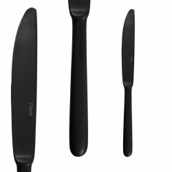 Besteckset 24 tlg. - Faro PVD schwarz ganz matt