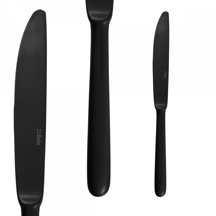 Besteckset 24 tlg. - Faro PVD schwarz ganz matt
