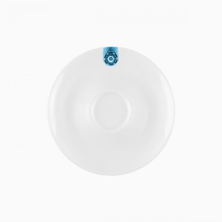 Mocca-Untere mit braunem Ornament 12,5 cm – Gaya RGB