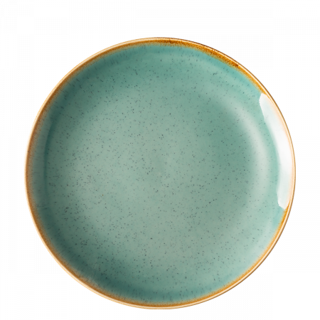 Teller flach 28 cm - Gaya Sand türkis Lunasol