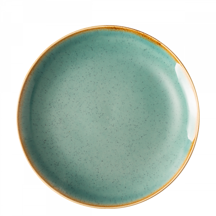 Teller flach 28 cm - Gaya Sand türkis Lunasol