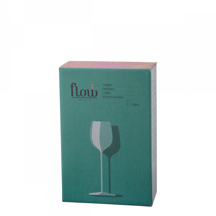 Weissweingläser 280 ml 2-tlg. Set – FLOW Glas Platinum Line